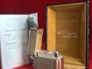 Accendino dupont laminato in oro